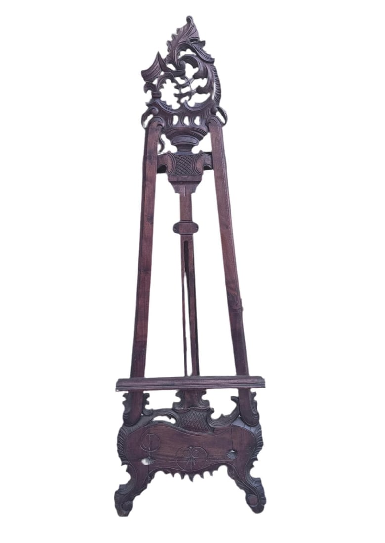 Antique Victorian Style Mahogany Table Top Victorian Easel - 2