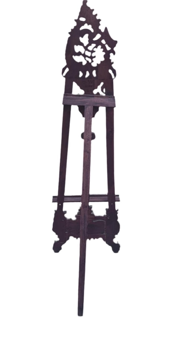 Antique Victorian Style Mahogany Table Top Victorian Easel - 6