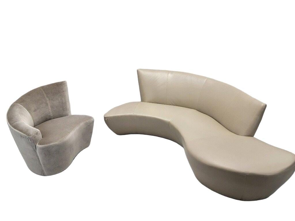 MCM Vladimir Kagan Swivel Lounge Chair - 7