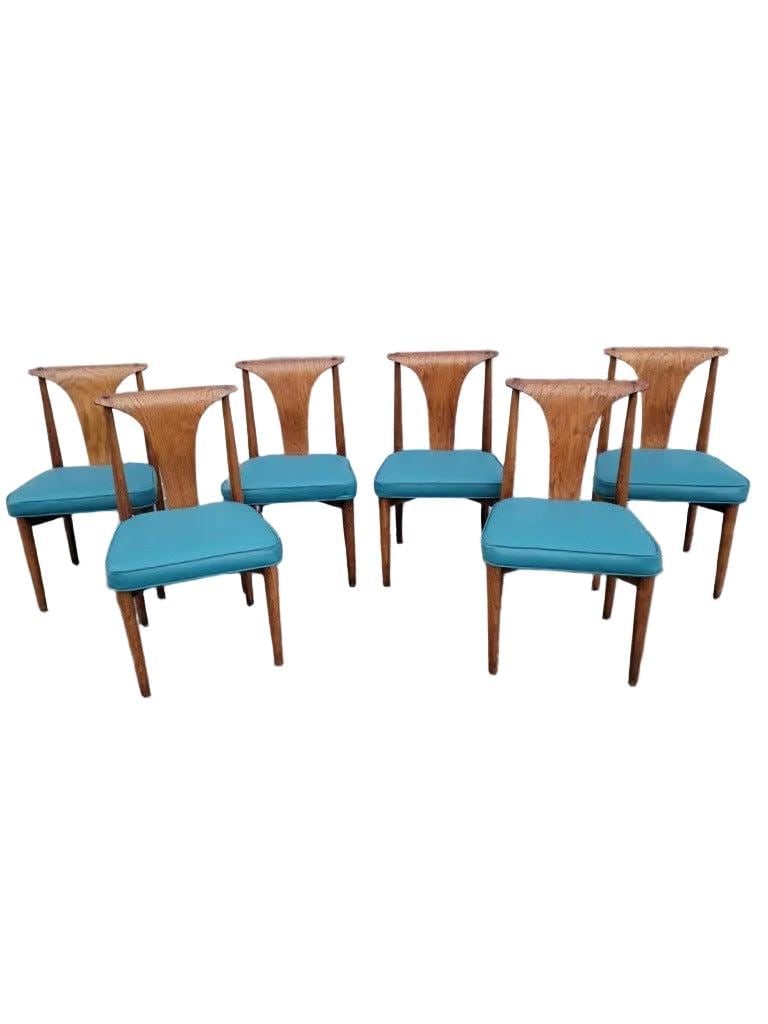 MCM Lawrence Peabody Dining Chair Newly Reupholstered - Set of 6 - 7