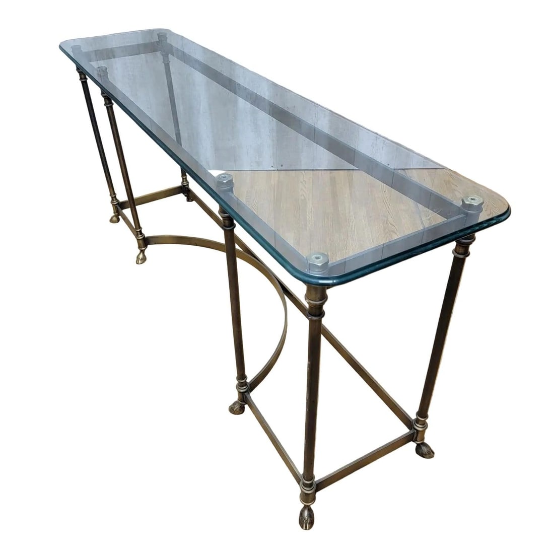 Hollywood Regency LaBarge Style Console Table - 4