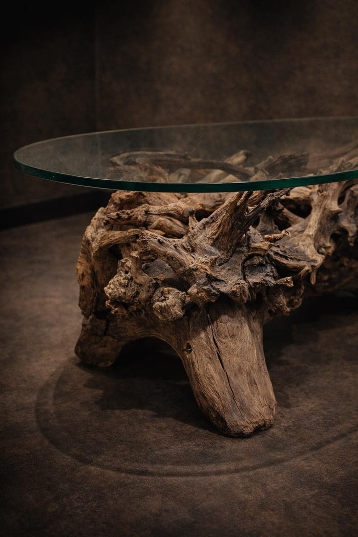 MCM Drift/Teak Root Coffee Table - 3
