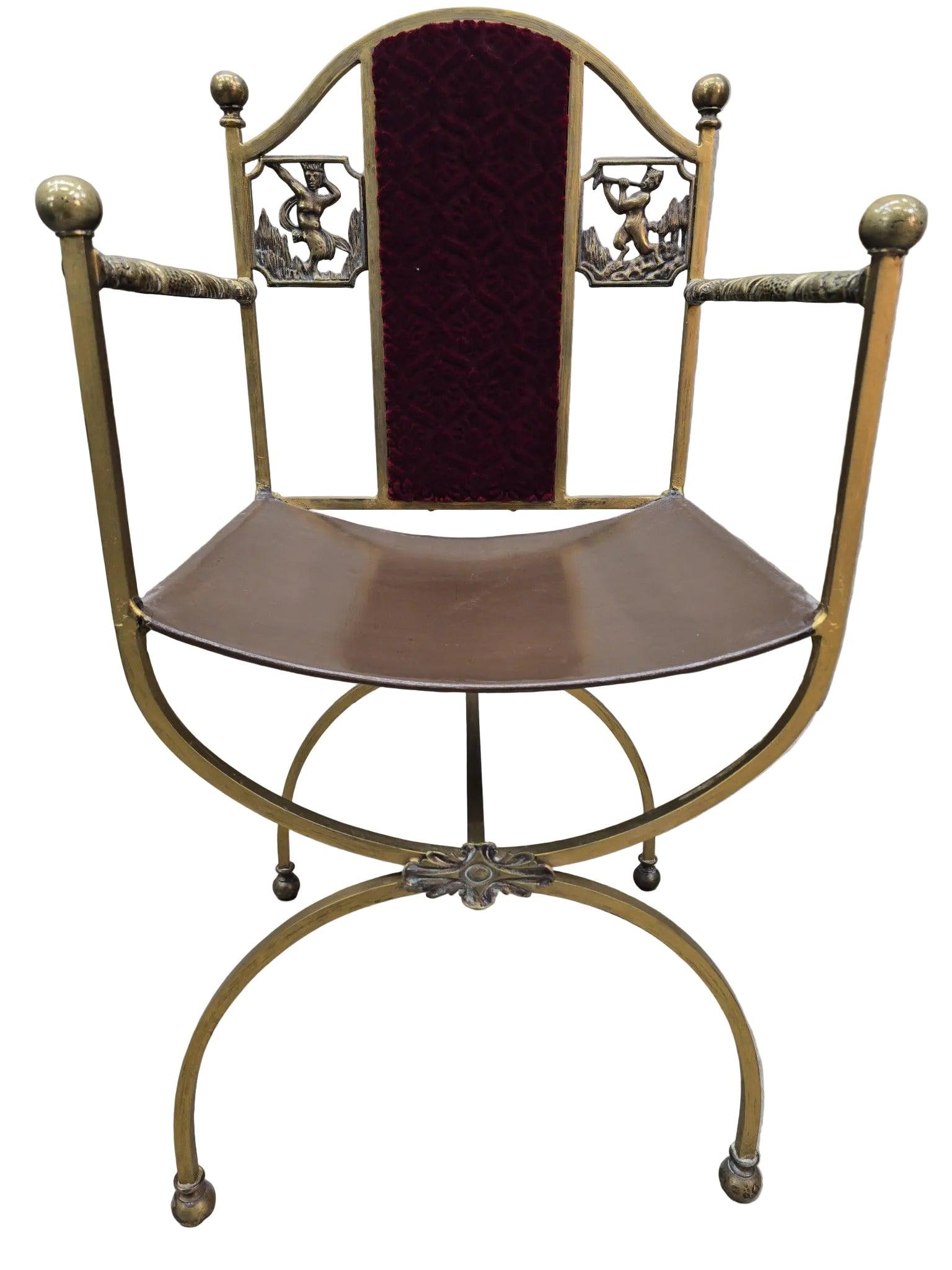 Antique Art Deco Oscar Bruno Bach Savonarola Chair - 8