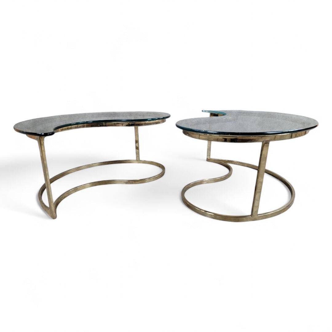 MCM Milo Baughman Style Ying/Yang Tables for DIA - 8
