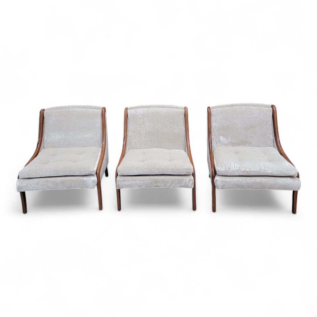 MCM Ben Seibel Slipper Chairs Newly Reupholstered - 3 - 7