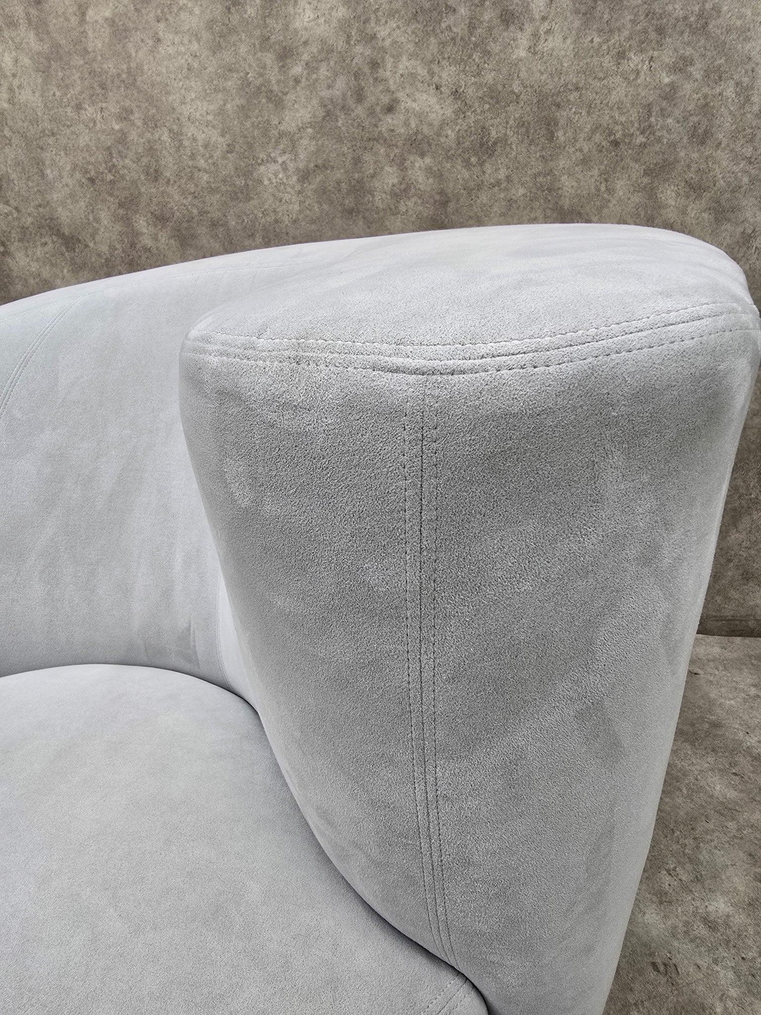 MCM Vladimir Kagan Nautilus Asymmetrical Swivel Lounge Chairs - Pair - 3
