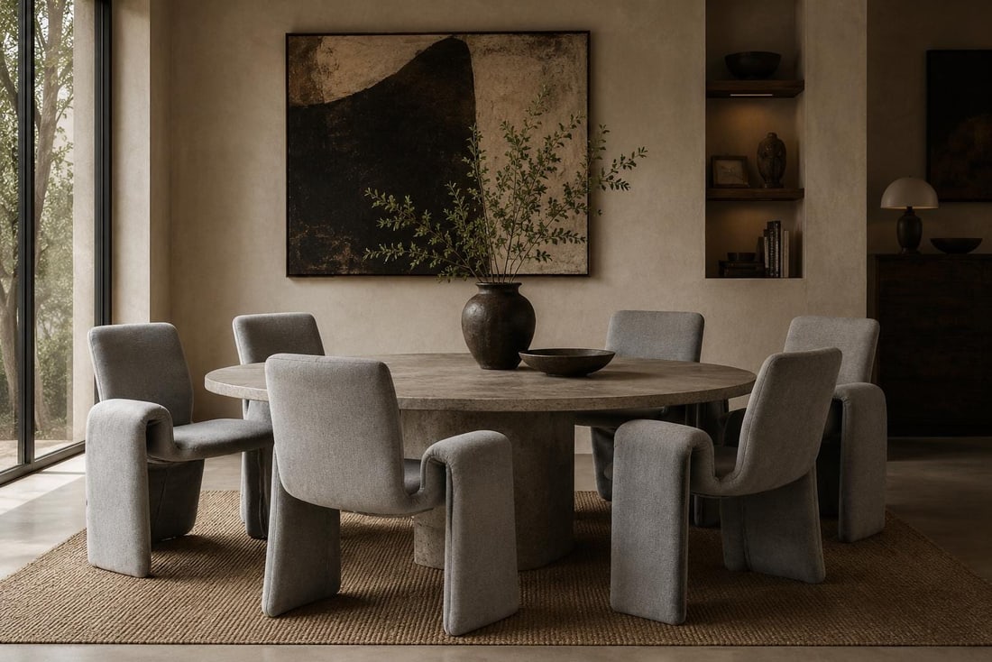 Postmodern Dining Chairs Newly Reupholstered by Steve Leonard - 4 - 2