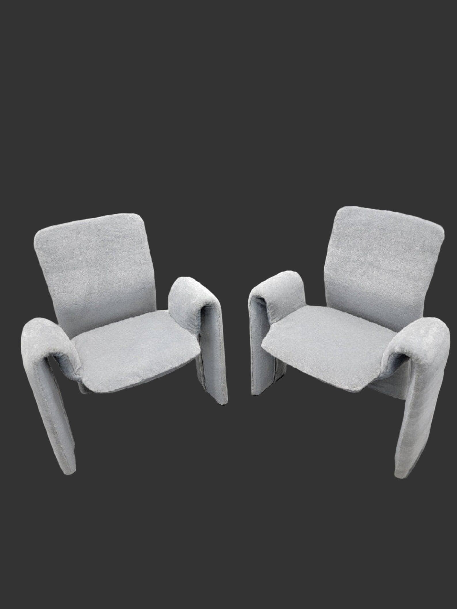 Postmodern Dining Chairs Newly Reupholstered by Steve Leonard - 4 - 8