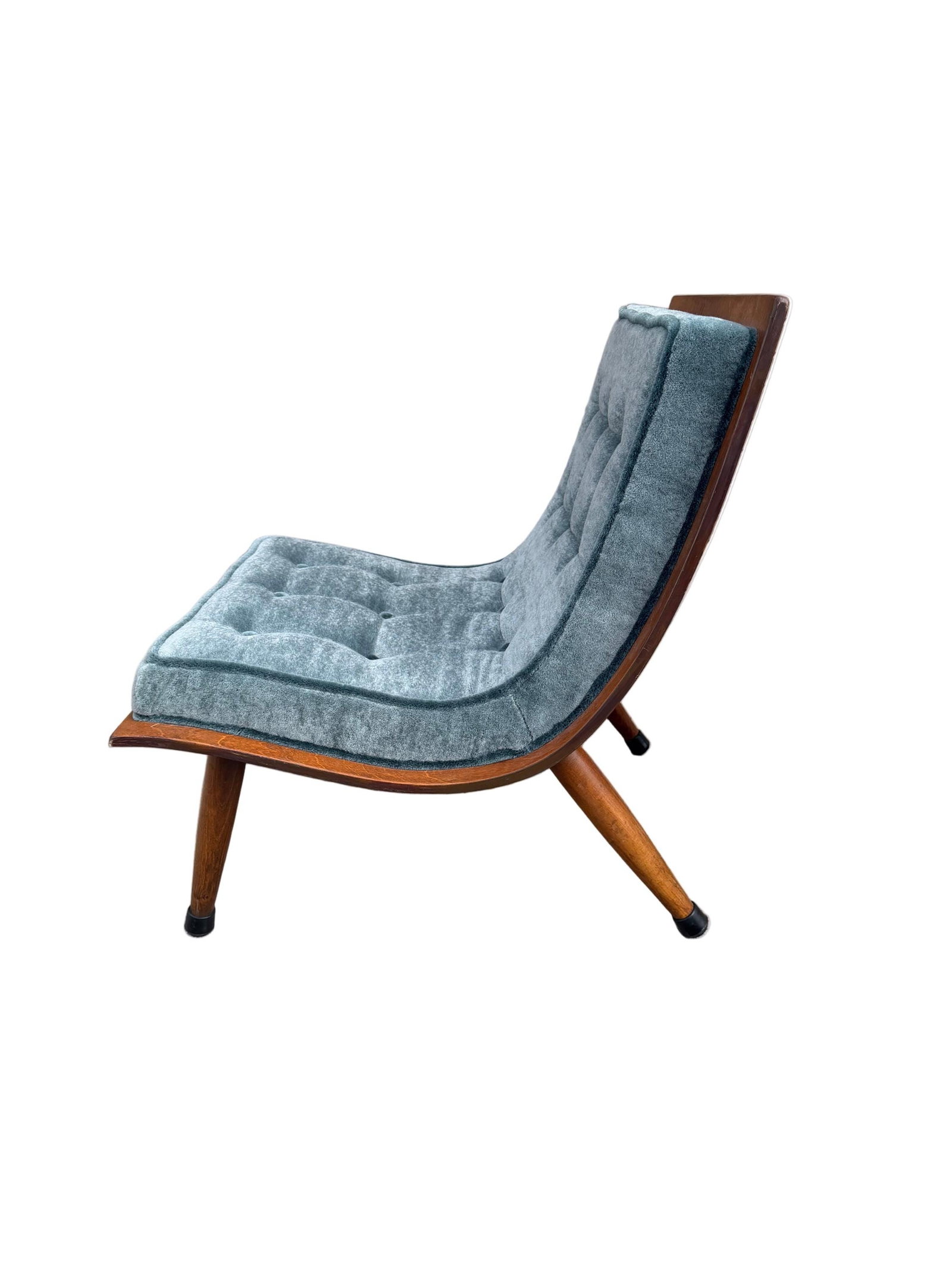 MCM Bentwood Scoop Chairs by Carter Brothers Newly Reupholstered - Set of 2 - 5