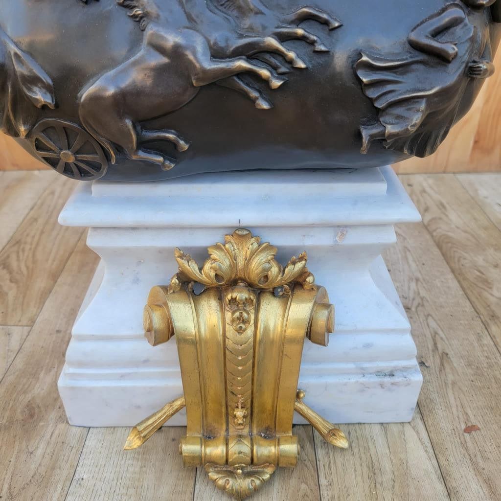 Vintage Italian Grand Tour Bronze Bust of Julius Augustus Caesar - 6
