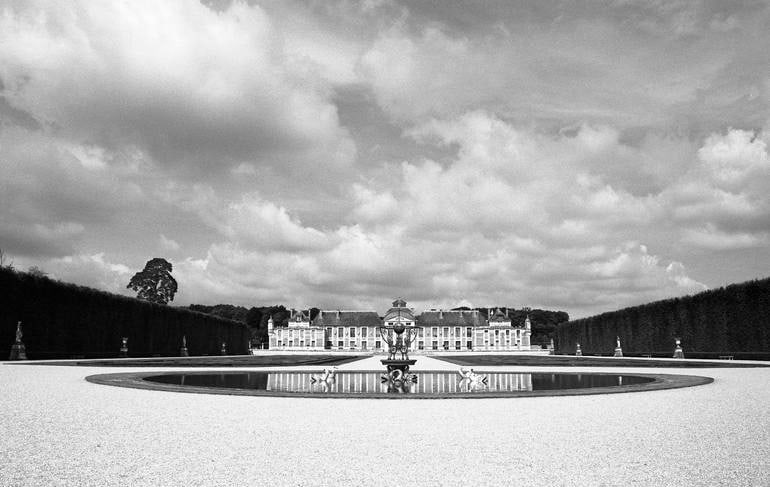 Chateau Champs De Bataille, France- Silver Gelatin Photograph: Title: Chateau Champs De Bataille, France- Silver Gelatin Photograph Dimension: 20 x 16 in Description:Chateau Champs de Bataille, France- Silver Gelatin Photograph - Limited Edition of 10 Paul Cookli