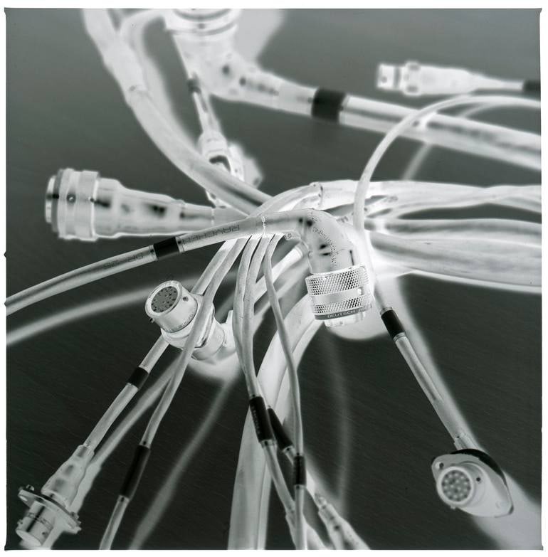 Motorsport Wiring Loom Abstract Iii - Silver Gelatin Photograph: Title: Motorsport Wiring Loom Abstract Iii - Silver Gelatin Photograph Dimension: 20 x 20 in Description:Motorsport Wiring Loom Abstract III - Silver Gelatin Photograph - Limited Edition of 10 Paul Co