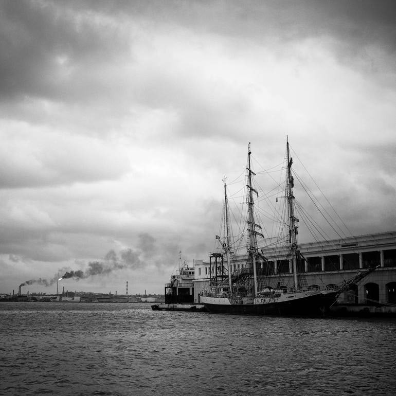 Merchant Sailing Ship, Havana, Cuba - Silver Gelatin Photograph (1 of 3)