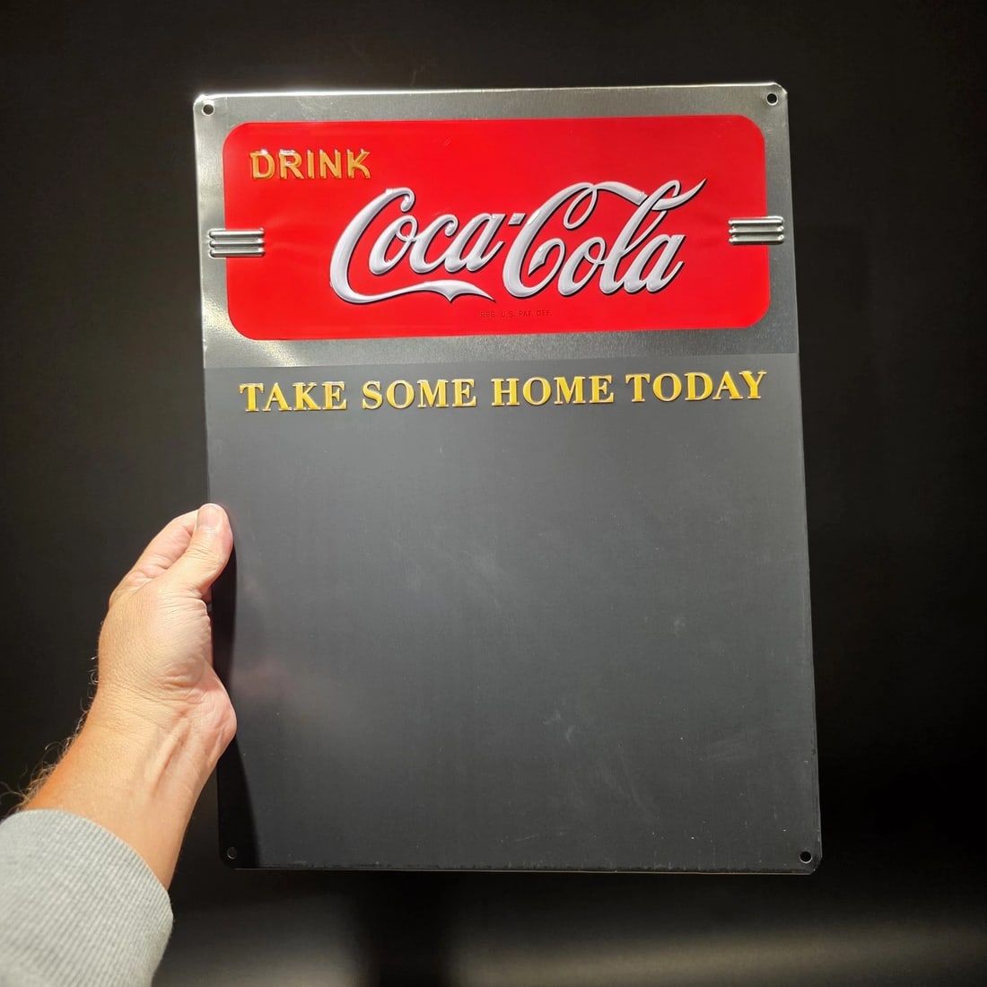 17" Coca-Cola Menu Board Chalkboard Sign Coke Advertising Display - 8
