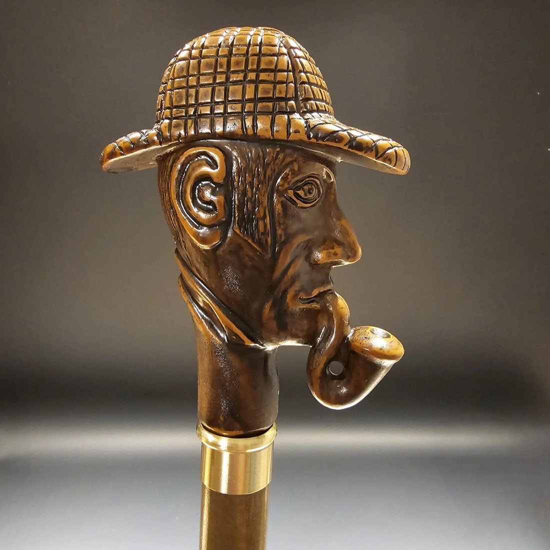 36" Antique Style Pipe Man Walking Stick Cane - 3