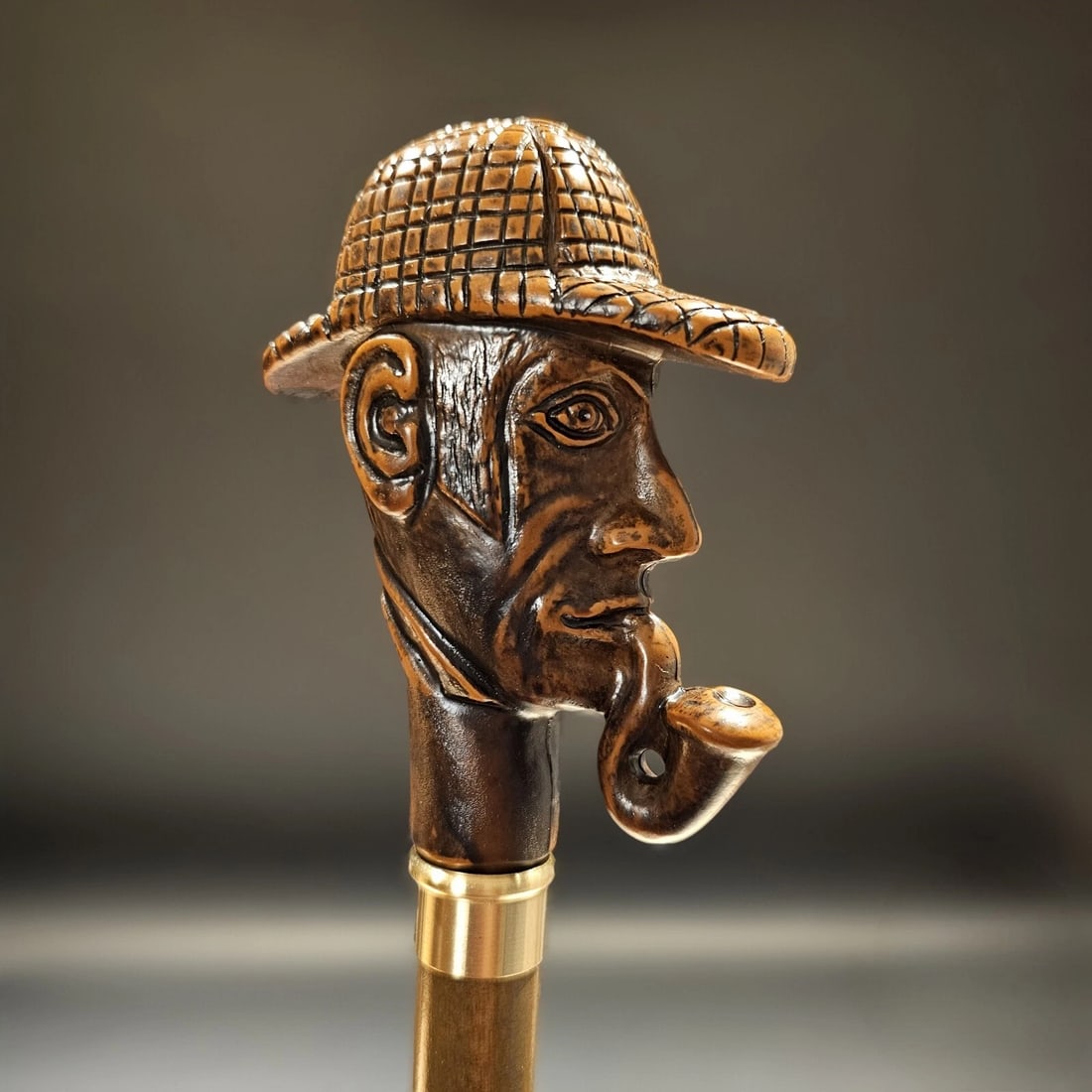 36" Antique Style Pipe Man Walking Stick Cane - 4