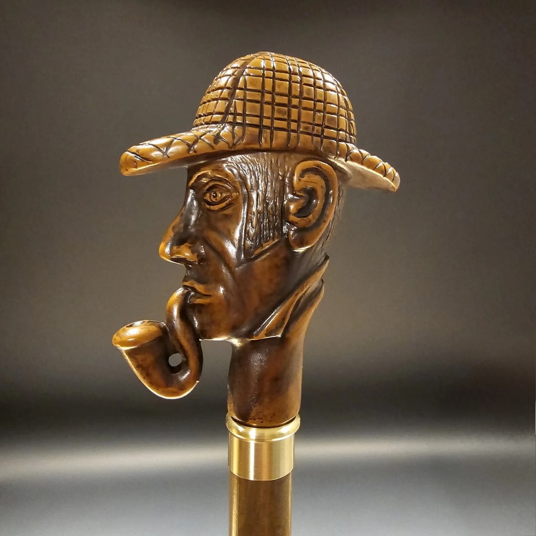 36" Antique Style Pipe Man Walking Stick Cane - 7