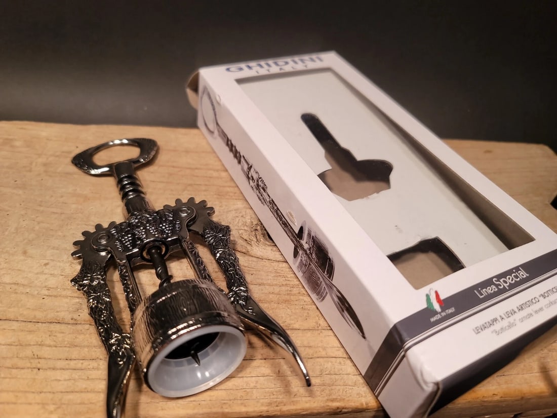 Ghidini Italy Wine Bottle Corkscrew Opener - 10