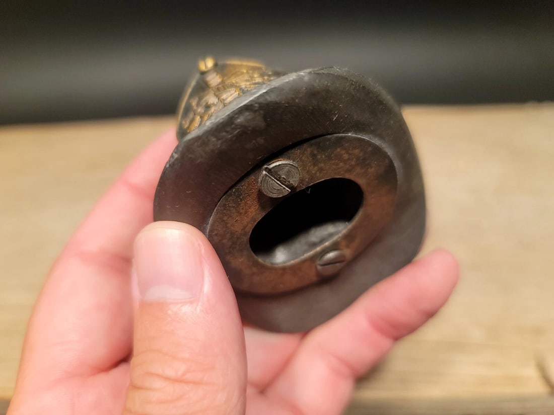 Miniature Cast Iron Fireman Helmet Bottle Opener - 9