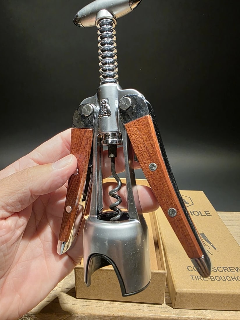 Laguiole Corkscrew with wood Handles Vintage Style - 13