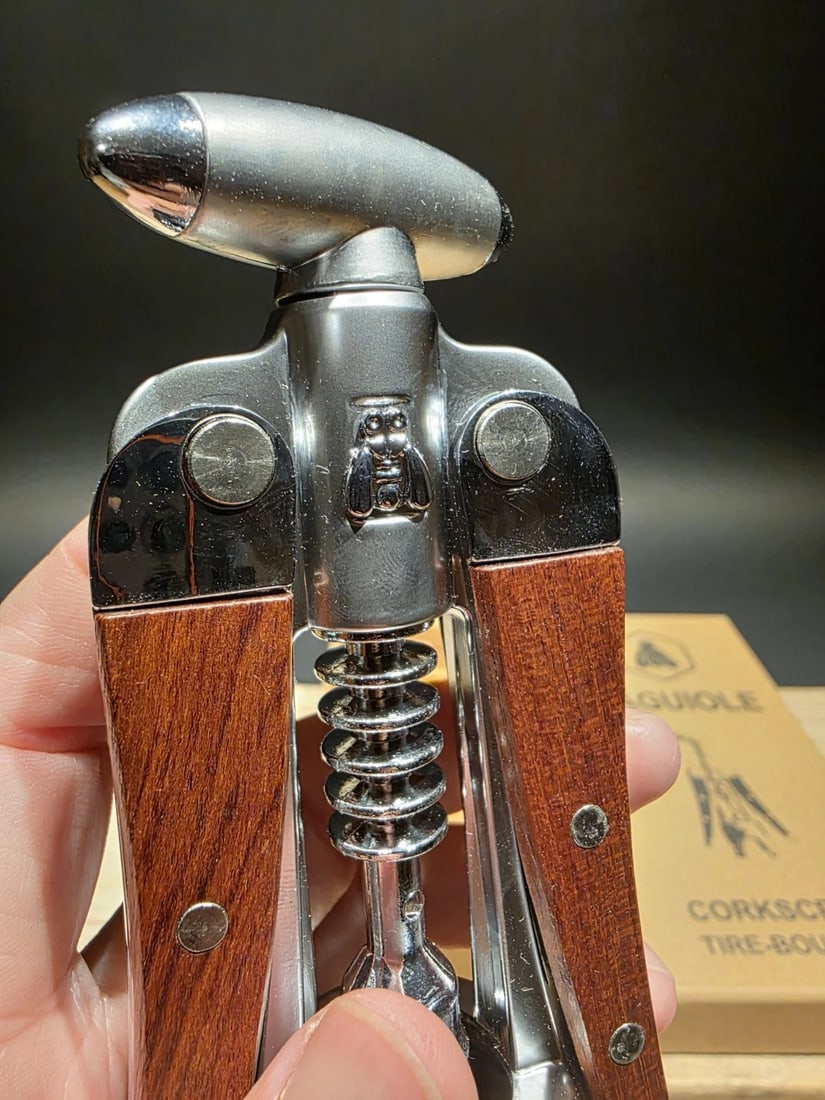 Laguiole Corkscrew with wood Handles Vintage Style - 8