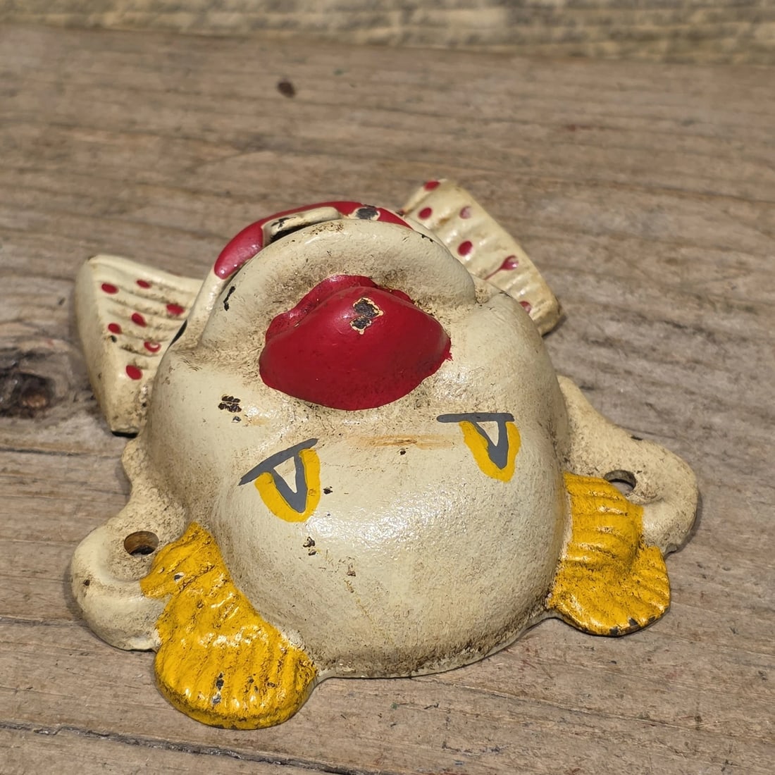 Cast Iron wall mount folk art Clown Beer Bottle Opener - 12
