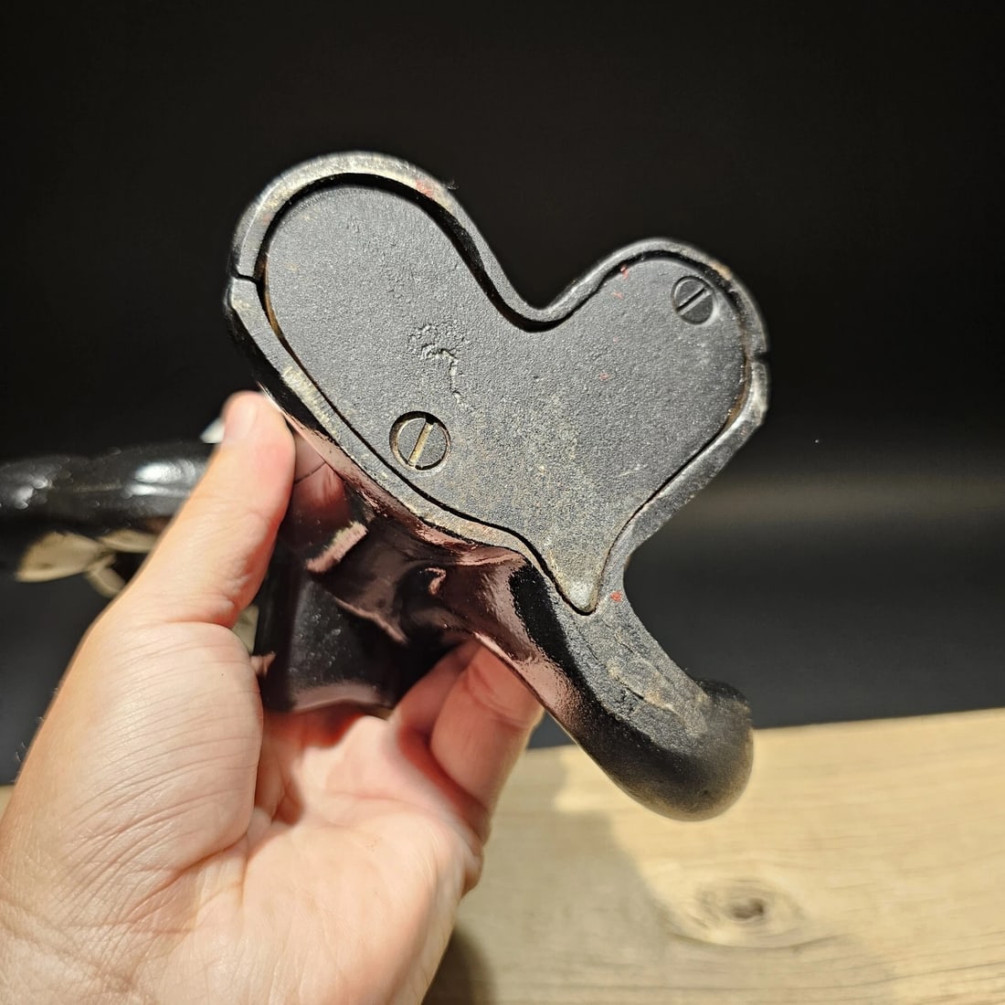 8 1/2" Black Cast Iron Felix Coin Bank - 5