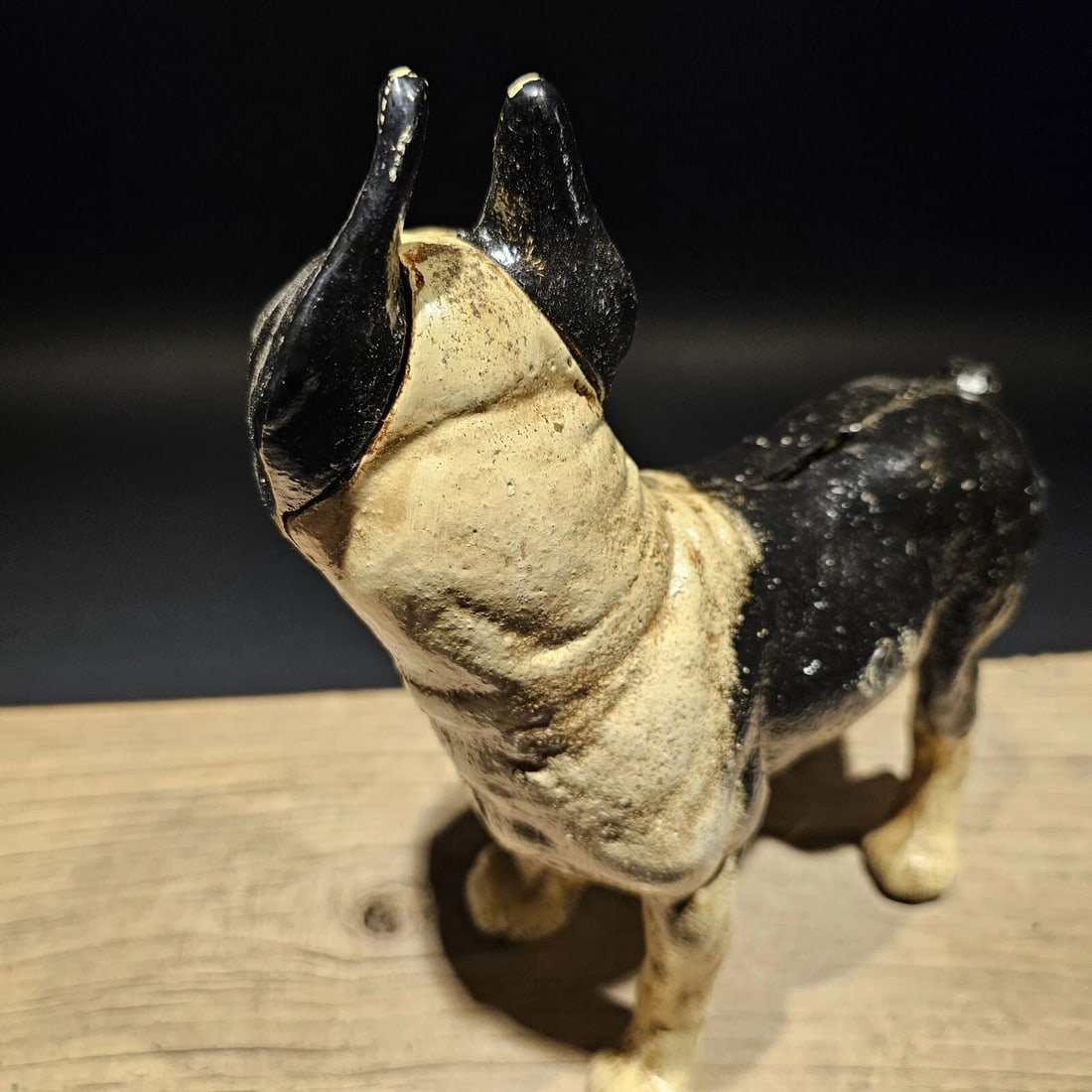 Cast Iron Boston Terrier Dog Door Stop Coin Bank - 11