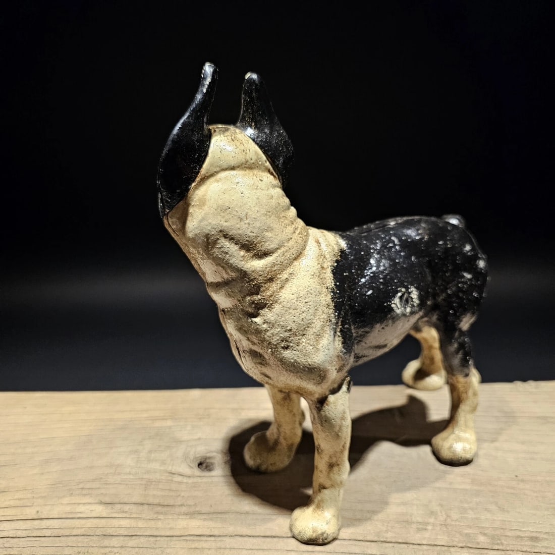 Cast Iron Boston Terrier Dog Door Stop Coin Bank - 12