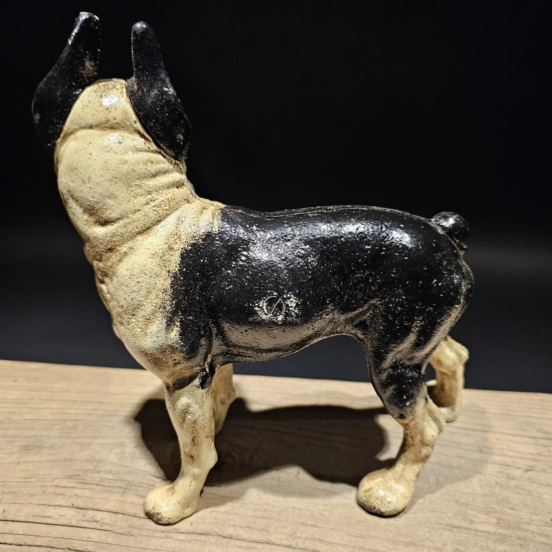 Cast Iron Boston Terrier Dog Door Stop Coin Bank - 6