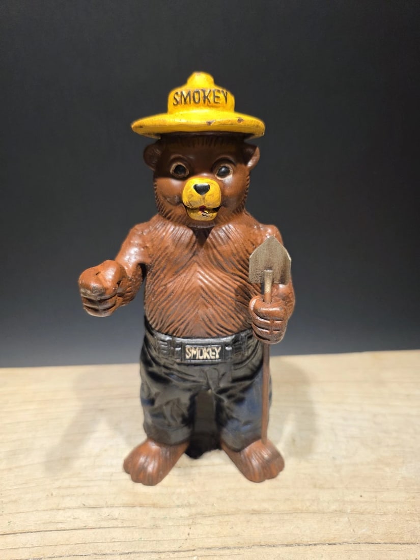Cast Smokey The Bear Coin Bank - 2