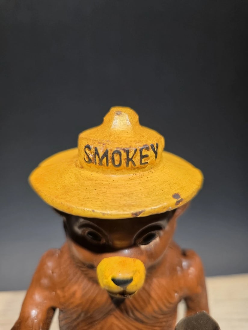 Cast Smokey The Bear Coin Bank - 6