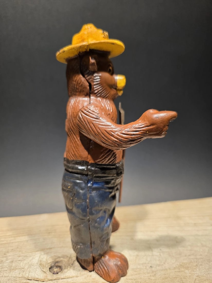 Cast Smokey The Bear Coin Bank - 7