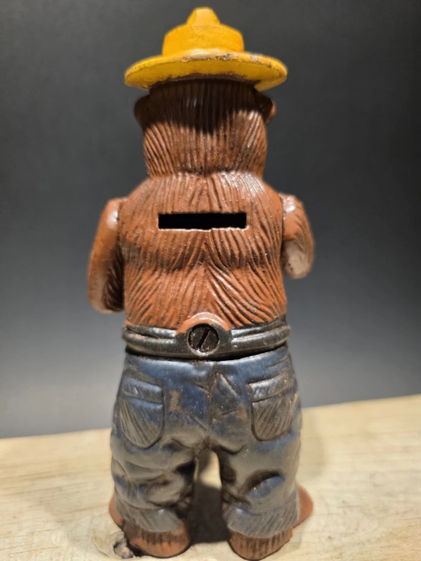 Cast Smokey The Bear Coin Bank - 8