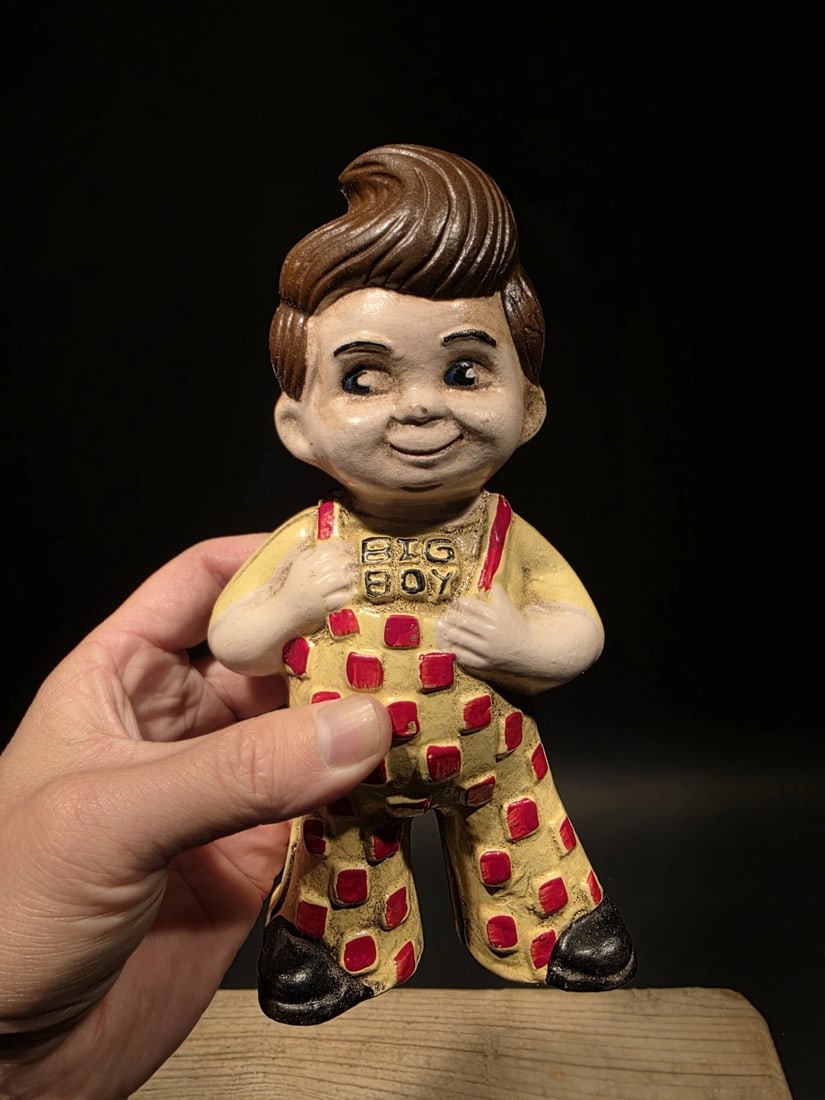 Cast Iron Big Boy Coin Bank - 16