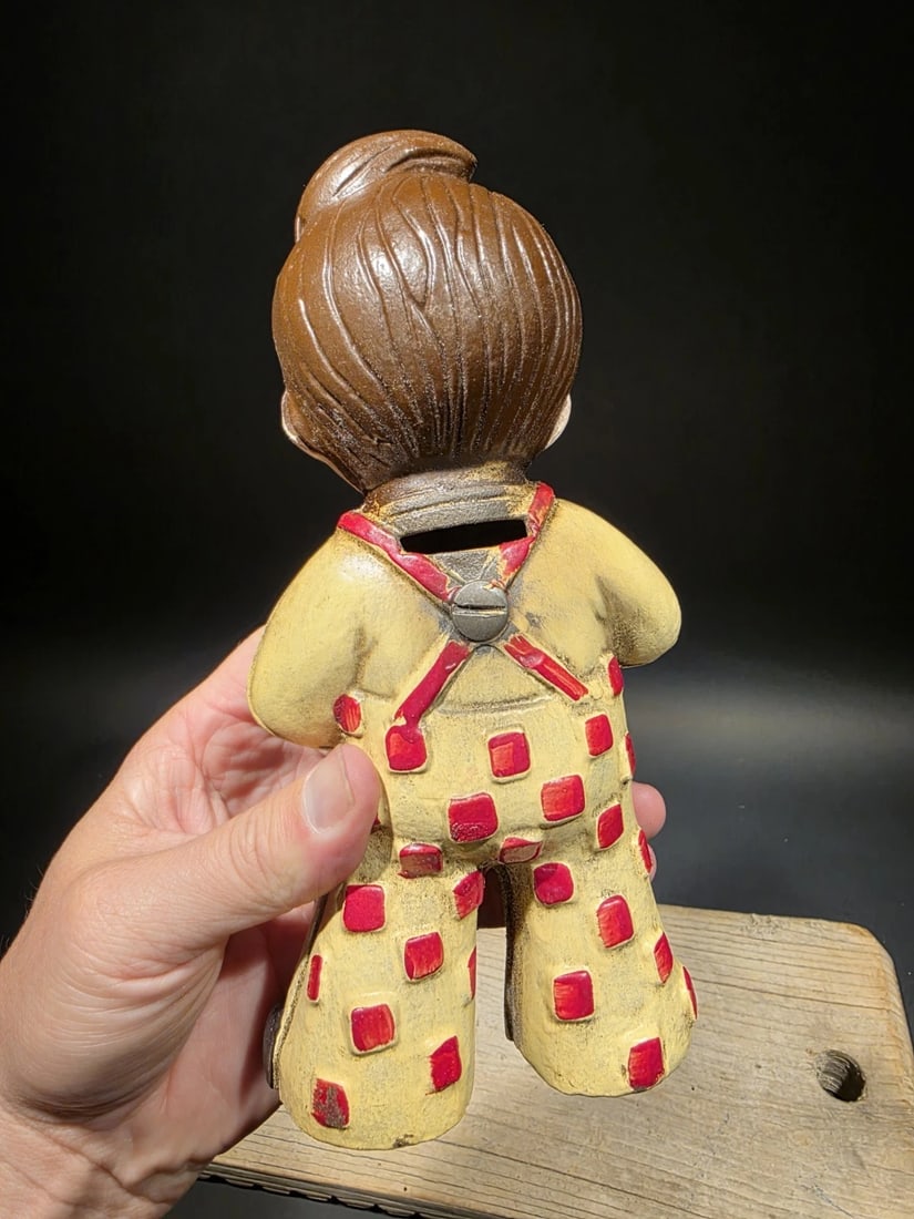 Cast Iron Big Boy Coin Bank - 17