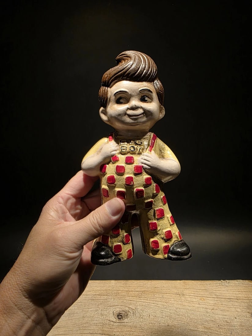 Cast Iron Big Boy Coin Bank - 9