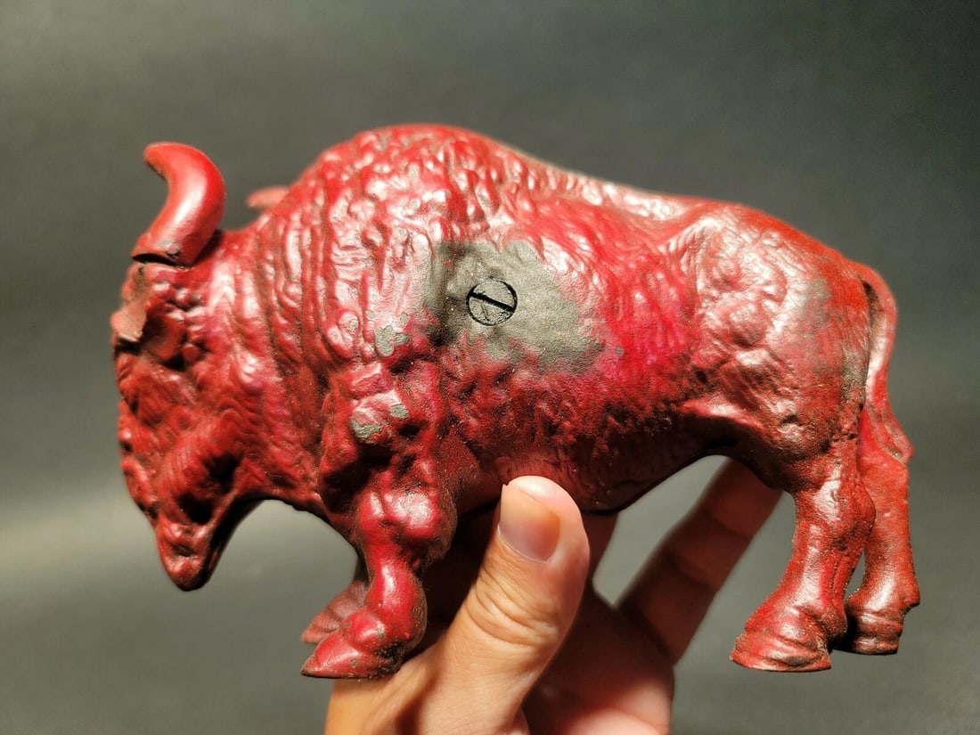 Buffalo Gasoline Cast Iron Coin Bank - 6