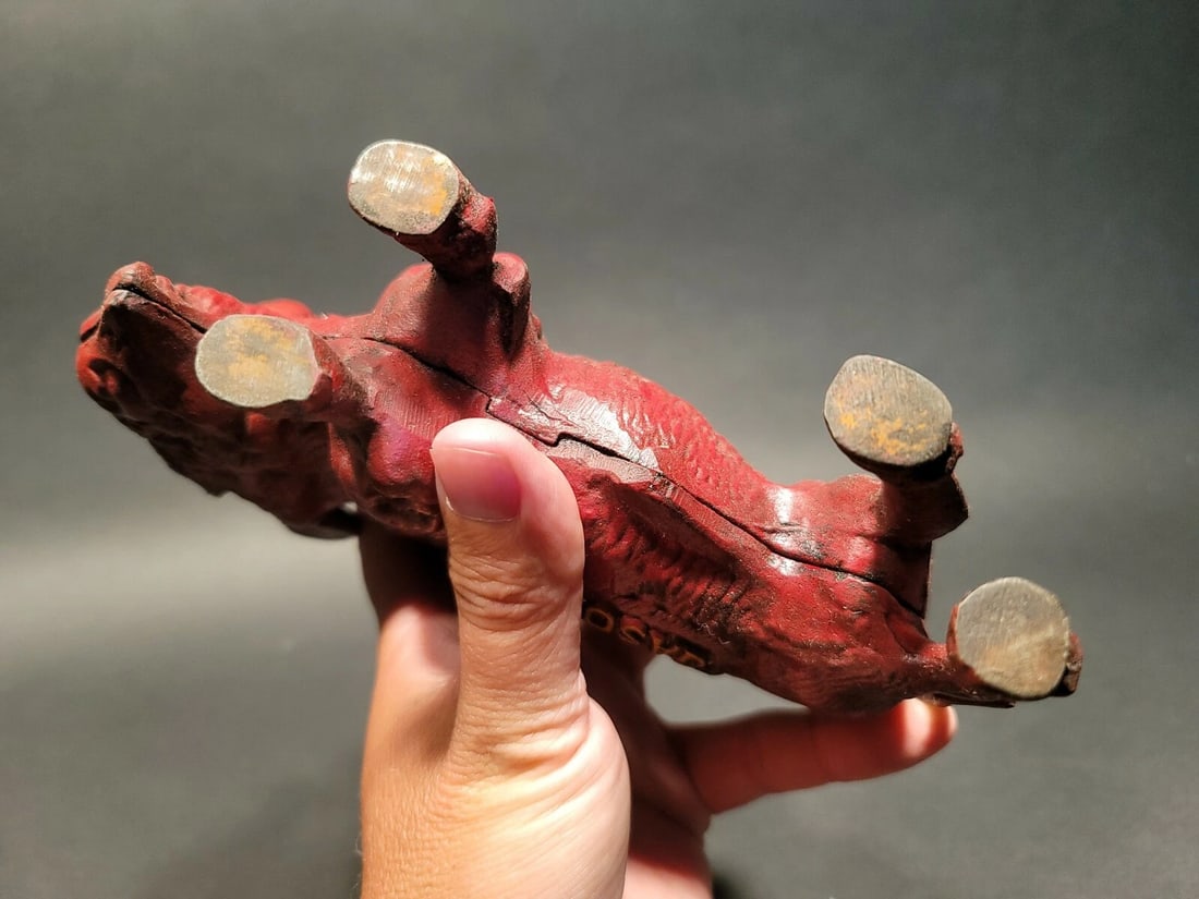 Buffalo Gasoline Cast Iron Coin Bank - 9