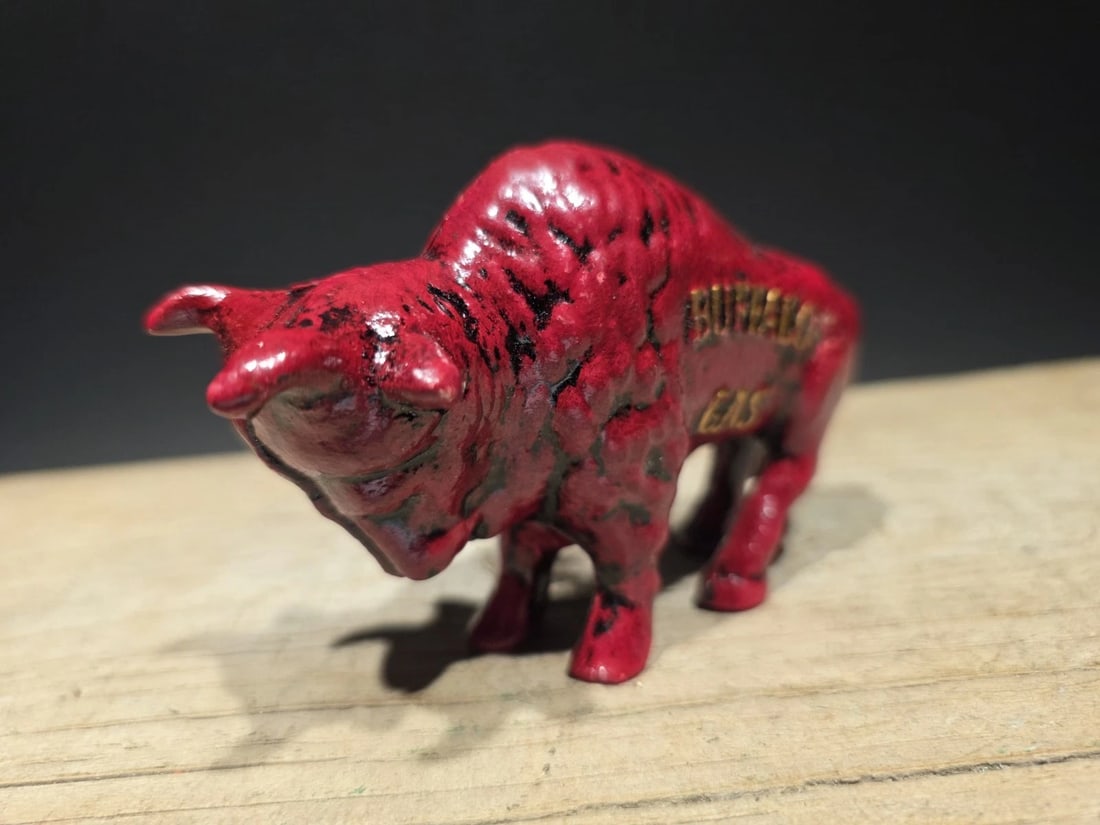 Buffalo Gasoline Cast Iron Coin Bank - 6
