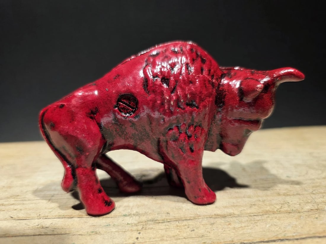Buffalo Gasoline Cast Iron Coin Bank - 9