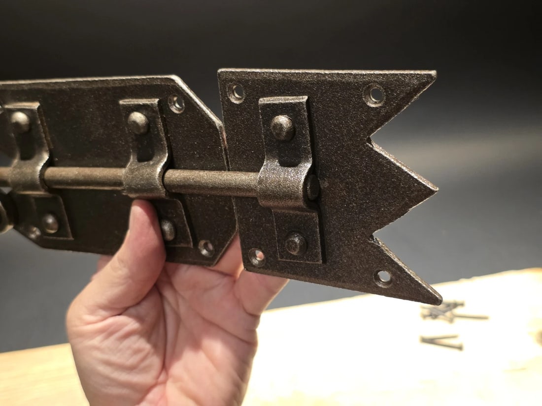 Pennsylvania German Slide Latch Hand Forged Primitive Iron - 10