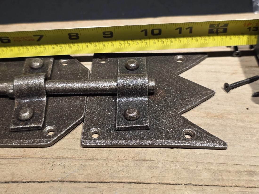Pennsylvania German Slide Latch Hand Forged Primitive Iron - 13