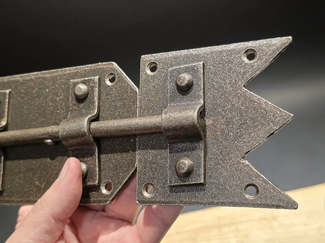 Pennsylvania German Slide Latch Hand Forged Primitive Iron - 18