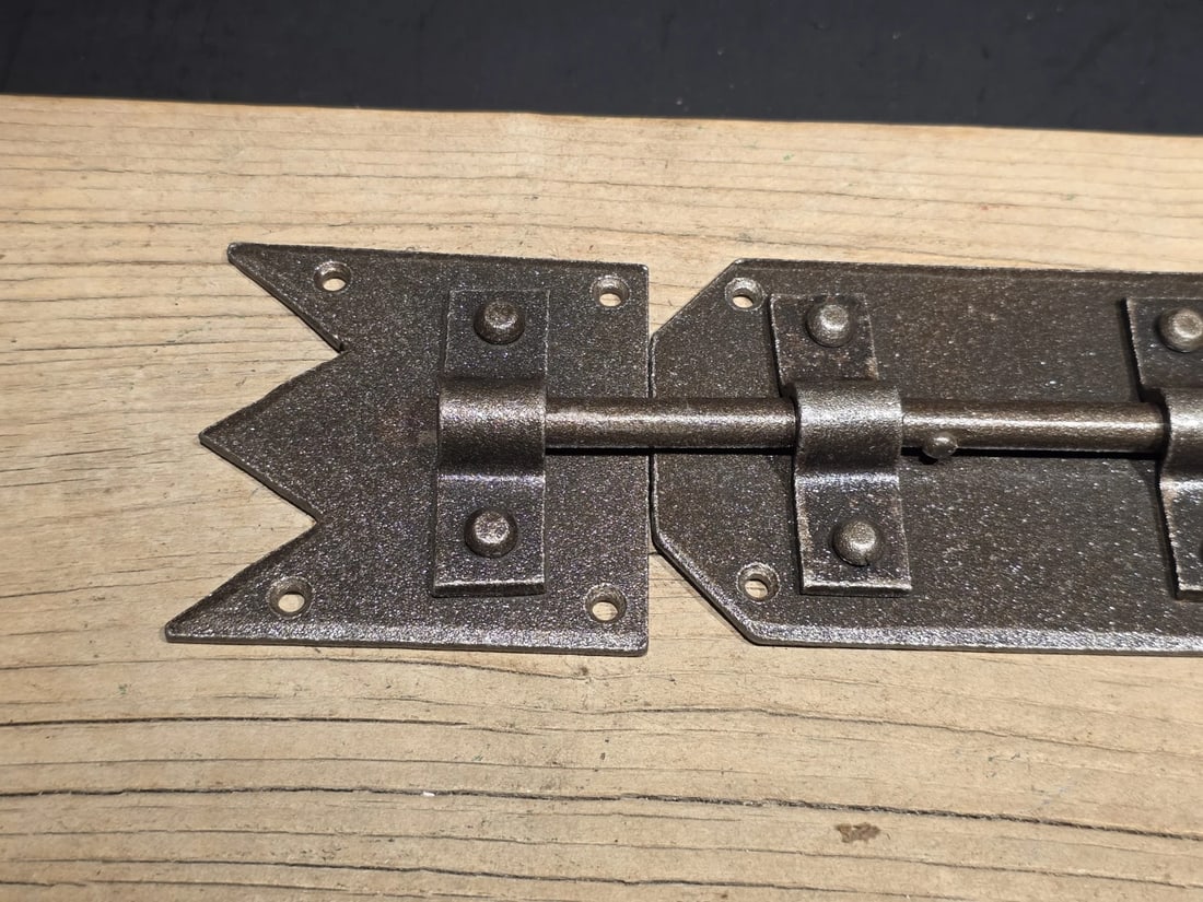 Pennsylvania German Slide Latch Hand Forged Primitive Iron - 8