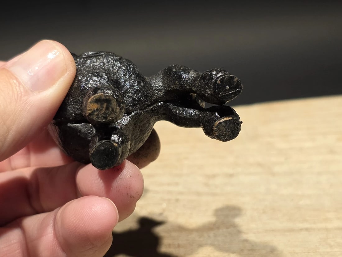 Cast Iron Poodle Dog Figurine Black Poodle Statue - 8