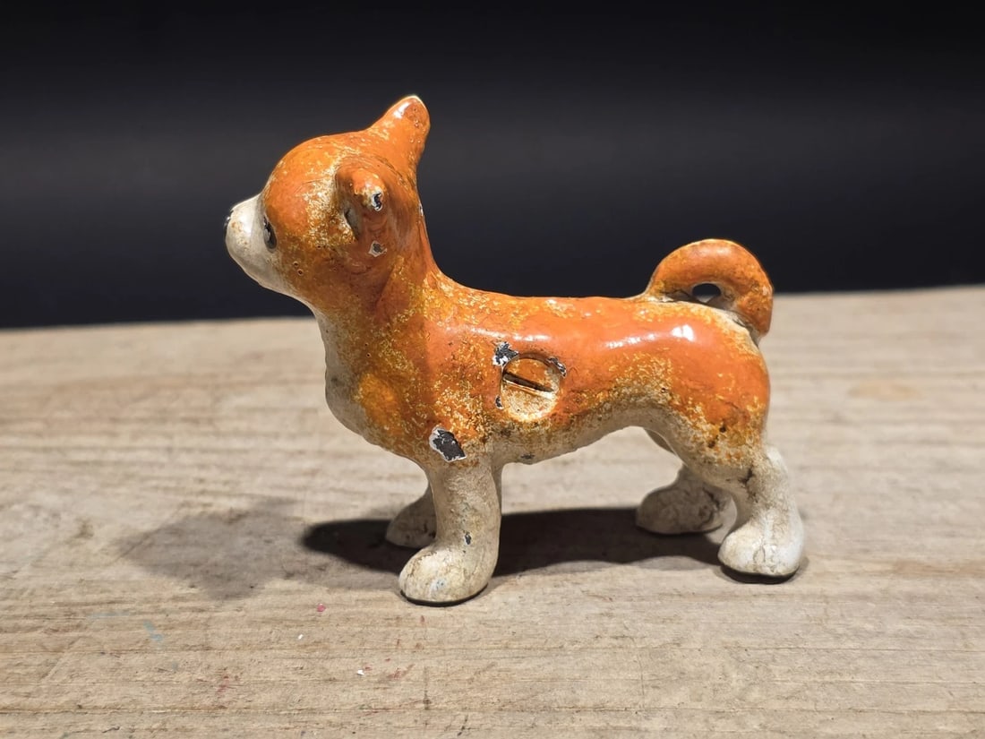 Miniature Cast Iron Chihuahua Dog Figurine Dog - 4