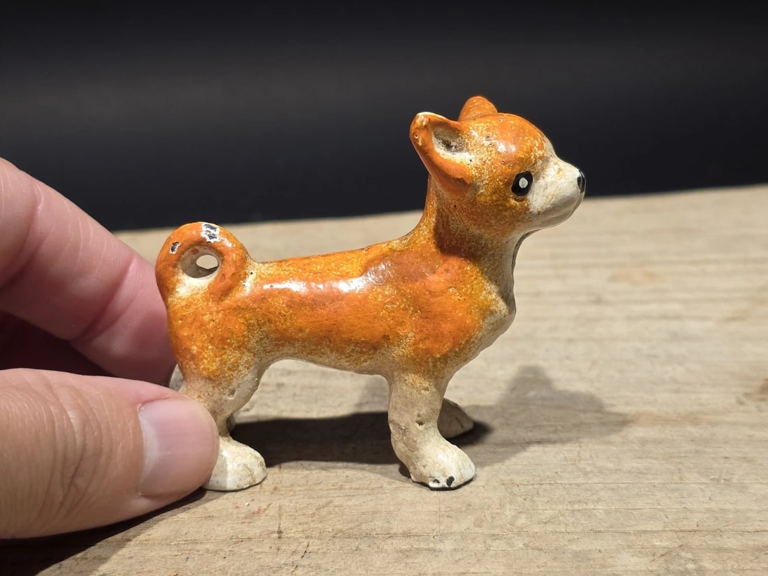Miniature Cast Iron Chihuahua Dog Figurine Dog - 7