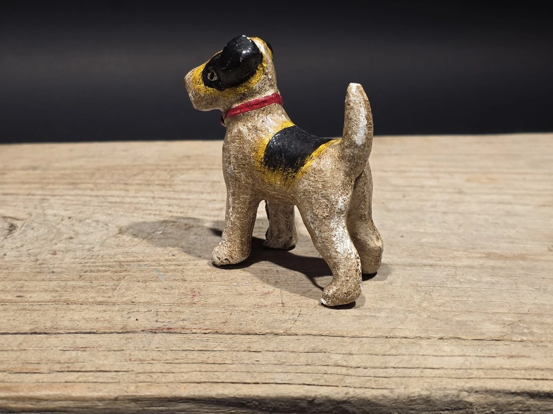 Miniature Cast Iron Fox Hair Terrier Dog - 4
