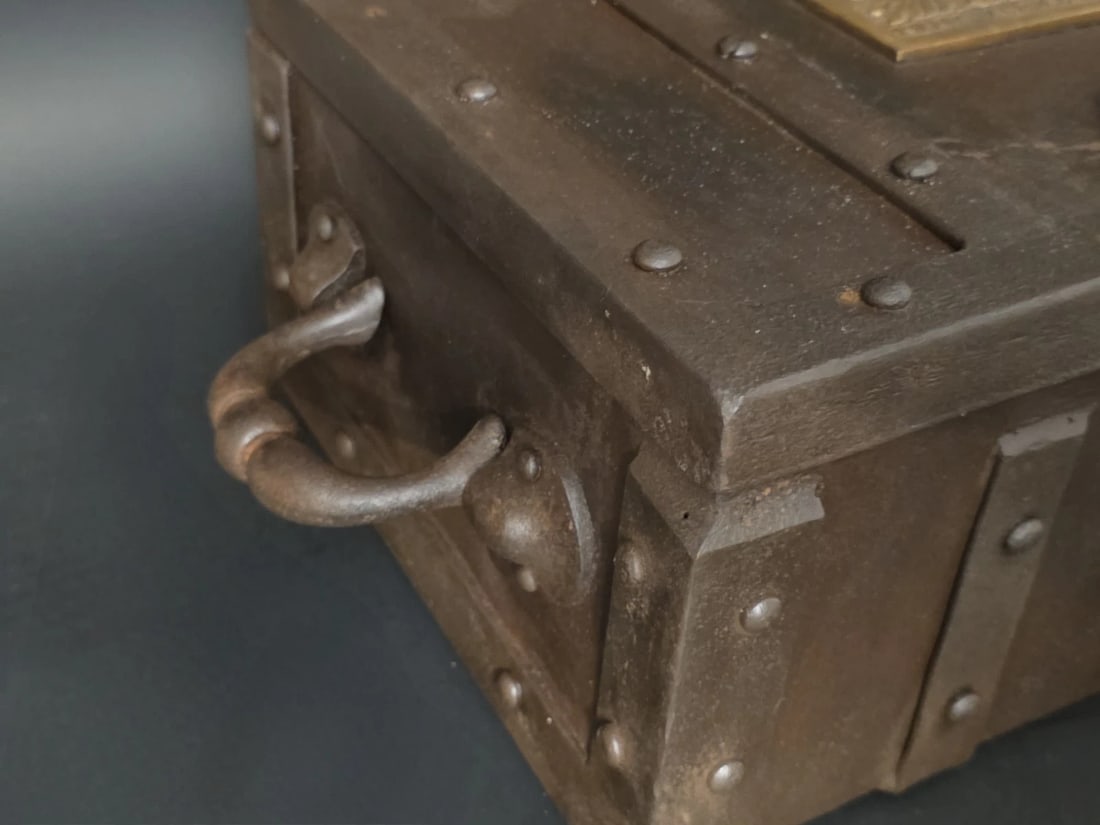 15" Wrought Iron Winchester Ammunition Chest Strongbox - 10